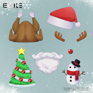 【Live2D Item for VTS】Christmas Assets | クリスマス素材【Vtuber】