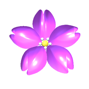 【3D小物】桜のワンポイント