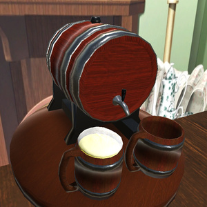 【3D小物】樽ビールセット