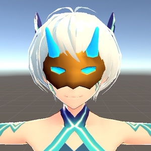 【3D小物】鬼のお面（半面） 缩略图 6