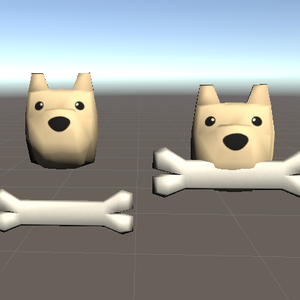 【3D小物】ワンちゃんのワンポイント