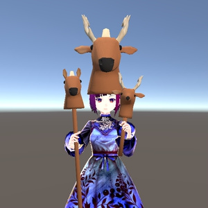 【3D小物】ウマとシカと馬鹿の頭（あにまるへっず） 缩略图 2