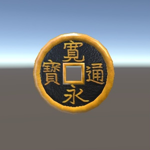 【3D小物】江戸時代の捕り物道具セット（十手、三道具、弓張提灯、寛永通宝） 缩略图 4