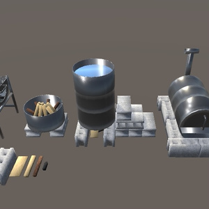 【3D小物】バーベキューセット&ドラム缶キャンプセット 缩略图 13