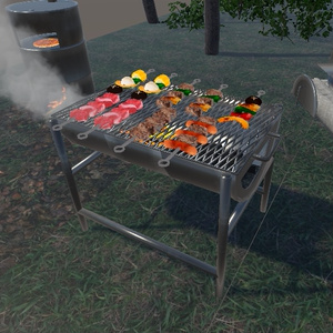 【3D小物】バーベキューセット&ドラム缶キャンプセット 缩略图 3
