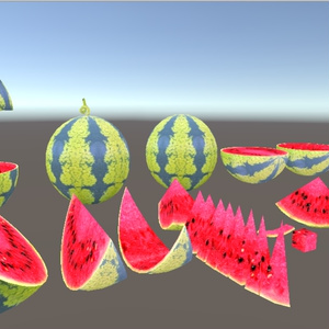 【3D小物】スイカセット