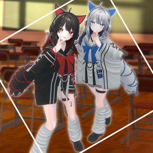 【3D衣装】郷愁空想学生服　月影追想【3アバター対応】 缩略图 2