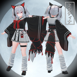 【3D衣装】郷愁空想学生服　月影追想【3アバター対応】 缩略图 5