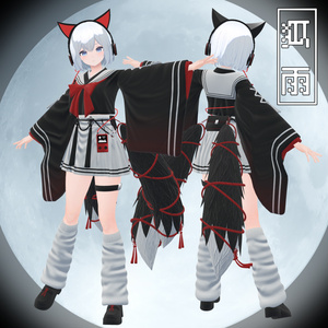 【3D衣装】郷愁空想学生服　月影追想【3アバター対応】 缩略图 6