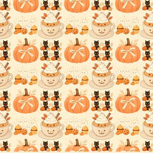 ハロウィーンデザインペーパー２枚セット