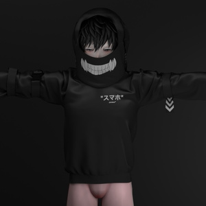 Tech Hoodie [VRChat] 3D Asset 缩略图 6
