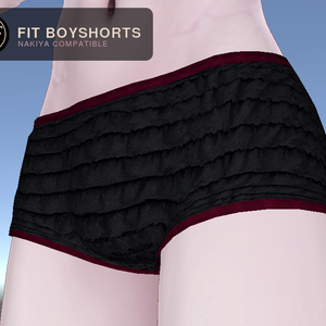 【泣夜対応】Fit Boyshorts / フリル付きボーイショーツ【SAJA FORM】