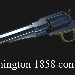 【VRChat想定】Remington 1858 conversion