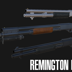 【VRChat想定】Remington Model 870パック