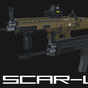 【VRChat想定】FN SCAR-L