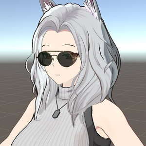 【VRChat想定】風防付きクラシックサングラス 缩略图 17