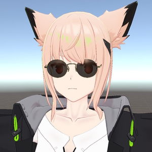 【VRChat想定】風防付きクラシックサングラス 缩略图 13