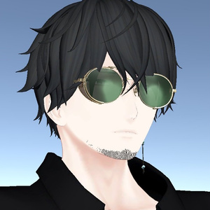 【VRChat想定】風防付きクラシックサングラス 缩略图 14