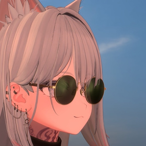 【VRChat想定】風防付きクラシックサングラス 缩略图 2