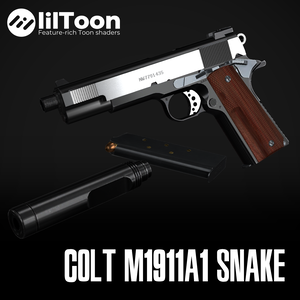 【VRChat想定】Colt M1911A1 SNAKE Δ