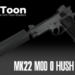 【VRChat想定】Mk22 Mod 0 Hush Puppy