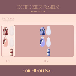 【100アバター以上対応】OctoberNails【MDollnail対応】 #あんらぼぶい 缩略图 4