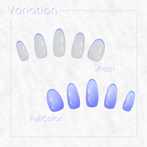 【かんたん着用】SkinnyFrenchNail【VRネイルチップ】【MDollnail対応】#あんらぼぶい 缩略图 2