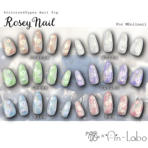 【かんたん着用】RoseyNail【VRネイルチップ】【MDollnail対応】#あんらぼぶい 缩略图 2