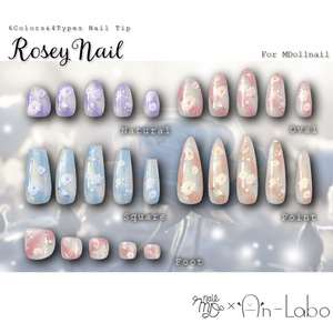 【かんたん着用】RoseyNail【VRネイルチップ】【MDollnail対応】#あんらぼぶい 缩略图 3