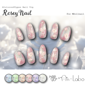 【かんたん着用】RoseyNail【VRネイルチップ】【MDollnail対応】#あんらぼぶい
