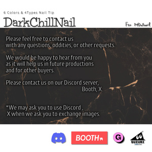 【かんたん着用】DarkChillNail【VRネイルチップ】【MDollnail対応】#あんらぼぶい 缩略图 6