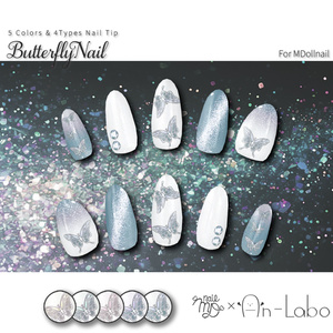 【かんたん着用】ButterflyNail【VRネイルチップ】【MDollnail対応】#あんらぼぶい/ Avatar