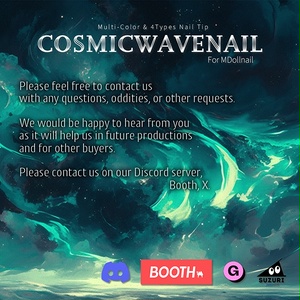 【かんたん着用】CosmicWaveNail【VRネイルチップ】【MDollnail対応】#あんらぼぶい 缩略图 3