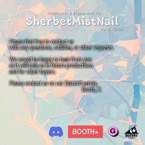 【かんたん着用】SherbetMistNail【VRネイルチップ】【MDollnail対応】#あんらぼぶい 缩略图 5