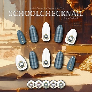 【かんたん着用】SchoolCheckNail【VRネイルチップ】【MDollnail対応】#あんらぼぶい