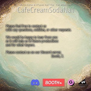 【かんたん着用】CafeCreamSodaNail【VRネイルチップ】【MDollnail対応】#あんらぼぶい 缩略图 5