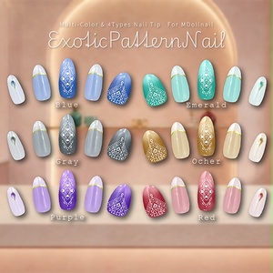 【かんたん着用】ExoticPatternNail【VRネイルチップ】【MDollnail対応】#あんらぼぶい 缩略图 2