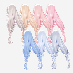 【9 avatars】【VRC Hair】♥ Daisy_Hair ♥ 缩略图 14