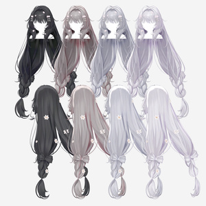 【9 avatars】【VRC Hair】♥ Daisy_Hair ♥ 缩略图 15