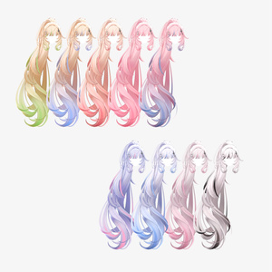【8 avatars】【VRC Hair】♥ Oscar_Hair ♥ 缩略图 14