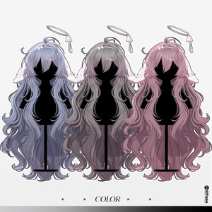 【10 avatars】【VRC Hair】♥ Meloa_Hair ♥ 缩略图 33