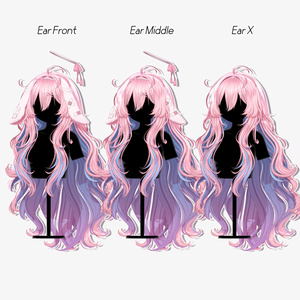 【10 avatars】【VRC Hair】♥ Meloa_Hair ♥ 缩略图 4