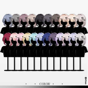 【14 avatars】【VRC Hair】♥ Maro_Hair ♥ 缩略图 30