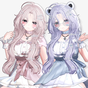 【14 avatars】【VRC Hair】♥ Papi_Hair ♥ 缩略图 2