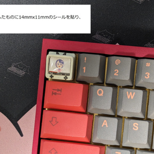 【Blender/STLデータ】推しを押すキーキャップ