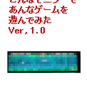 こんなモニターであんなゲームを遊んでみたVer1.0