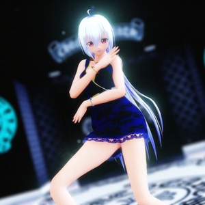 作品名：白（haku)　Ver1.00　MikuMikuDance用 オリキャラ3Dモデル