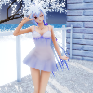 MMD用衣装　スケワンピース
