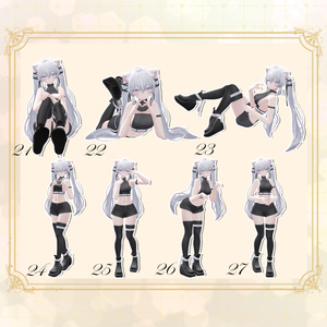 【無料版あり】Pose Set 12Avatar対応 -32種類- 缩略图 4