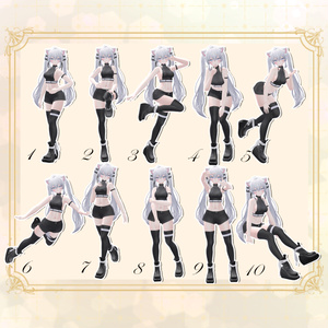 【無料版あり】Pose Set 12Avatar対応 -32種類- 缩略图 2